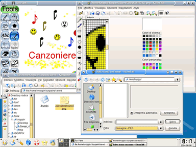 Schermata della funzione di conversione di un file