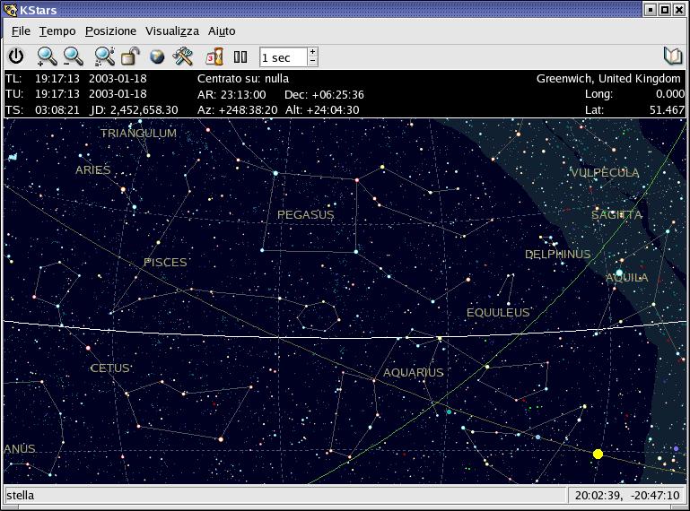 Schermata del software K Stars